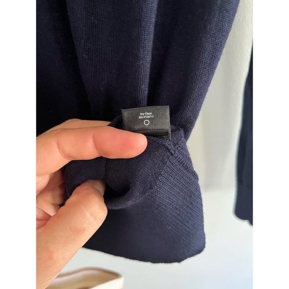 Jenni Kayne | Hudson Sweater | 100% Merino Wool | Navy | Sz XS - Picture 5 of 7